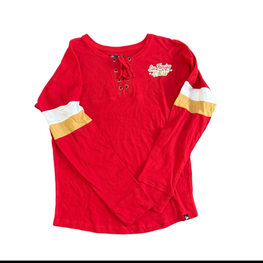 Girls Youth San Francisco 49ers‎ New Era
Scarlet Lace-Up Long Sleeve T-Shirt